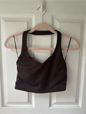Brown PacSun contour halter top